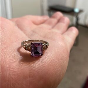 Elegant Purple Gemstone Ring